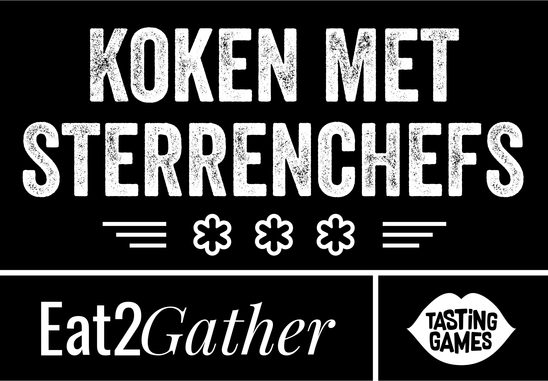 Eat2Gather logo koken met sterrenchefs Tasting Games