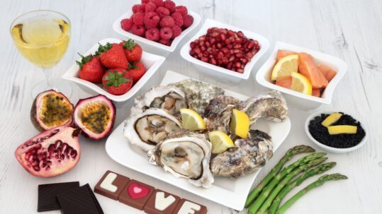 Afrodisiaca liefde door de maag eten culinair