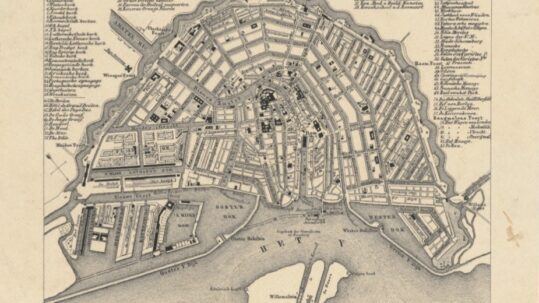 Historische kaart Amsterdam